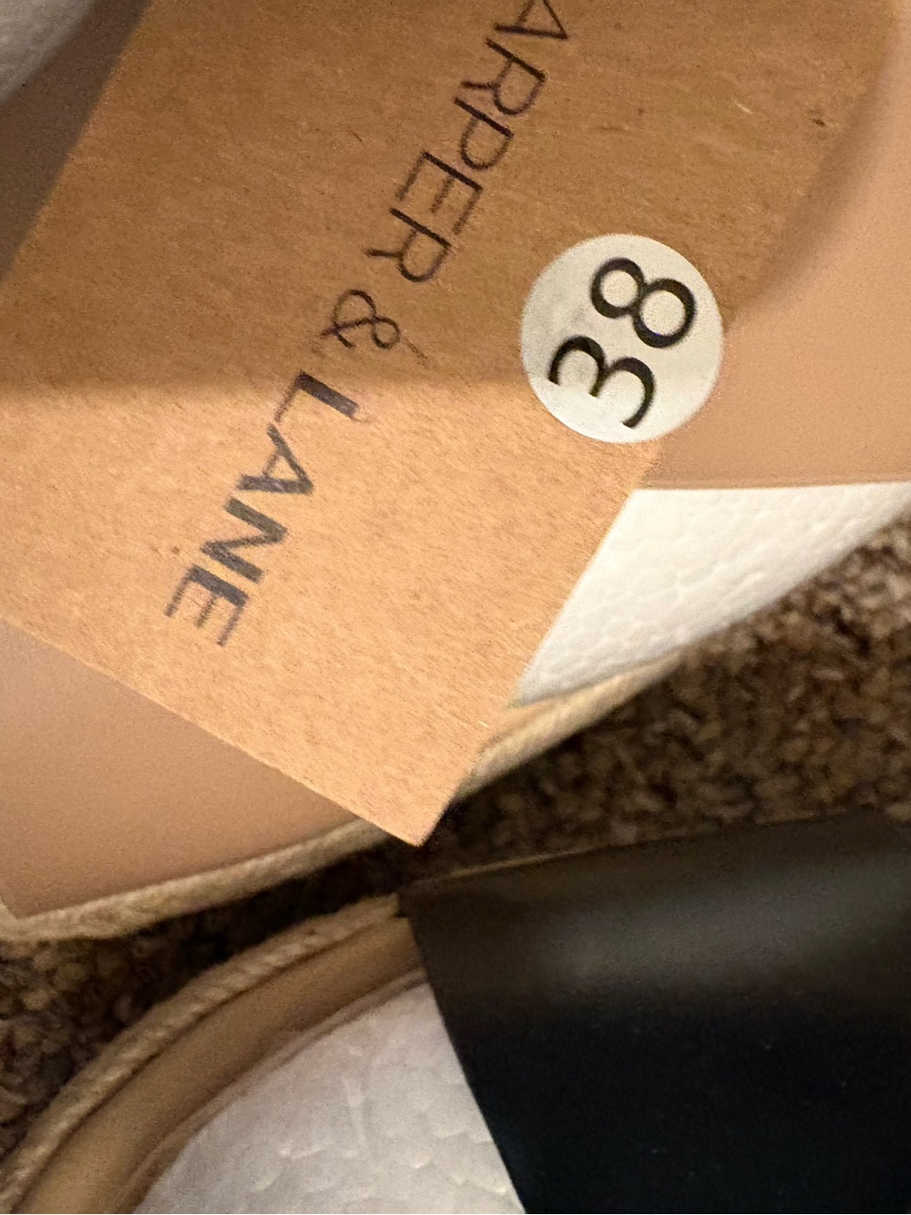 Two Harper & Lane Black & Tan Espadrilles  Sandals NEW 38 - Picture 4 of 6